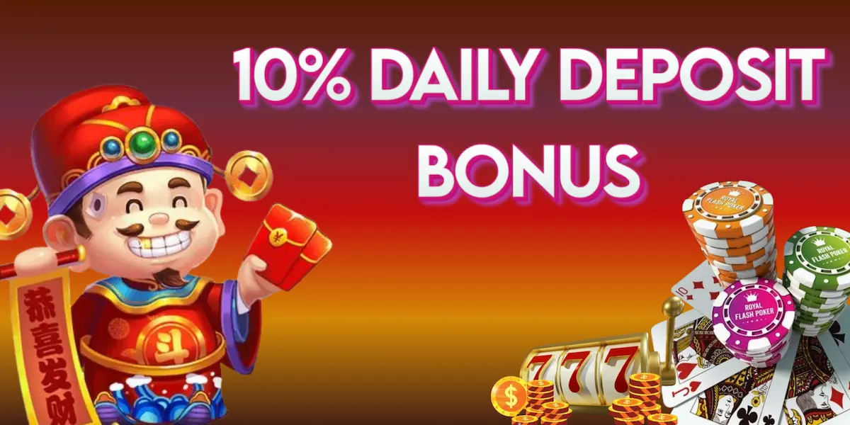 power up casino-10% daily deposit bonus