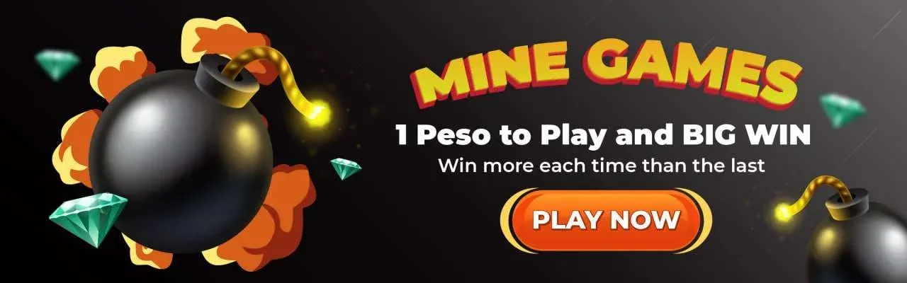 mine games P1 peso to play