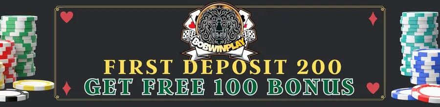 Bobwinplay First Deposit 200 get 100