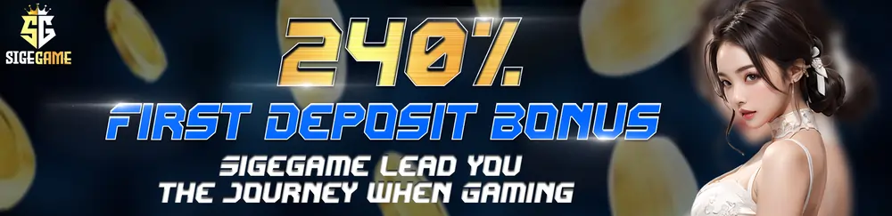 sigegame first deposit bonus of 240%