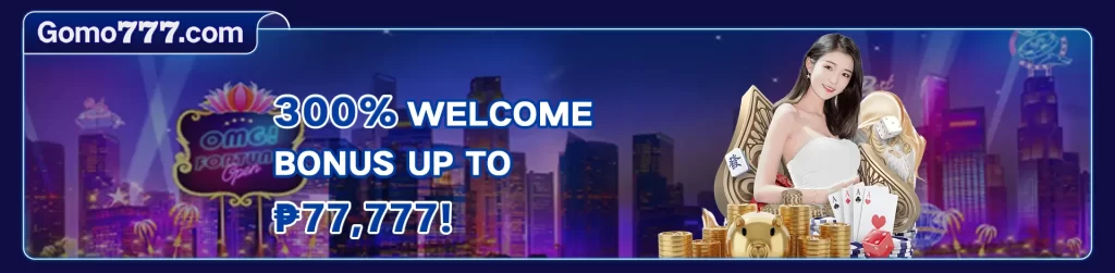 300% Welcome Bonus up to P77,777-06