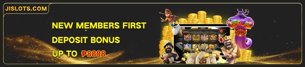 JiSlots Deposit - New members First Deposit Bonus up to P8,888