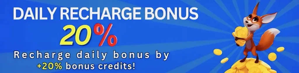 J8JILI Deposit - Daily Recharge bonus of 20%