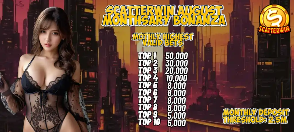 Scatterwin VIP August Monthsary Bonanza L 