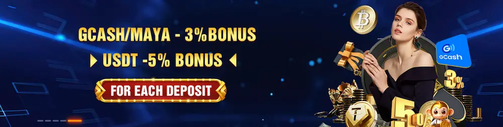 gcash /maya -3% bonus each deposit