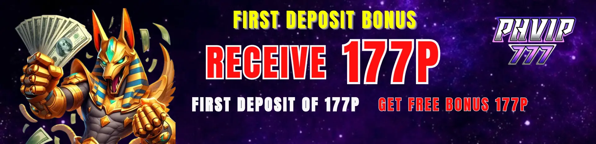 PHVIP777 First Deposit Bonus Receive P177 