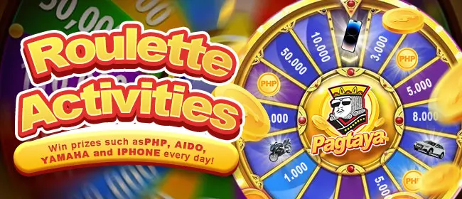 Pagtaya Roulette Activities: Win Prizes such as PHP, AIDO, YAMAHA, iPhone Every Day