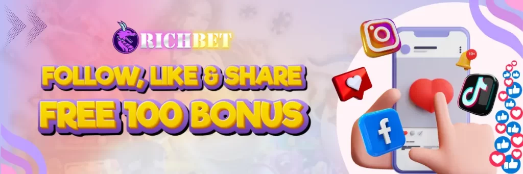 RICHBET App FOLLOW LIKE AND SHARE FREE P100