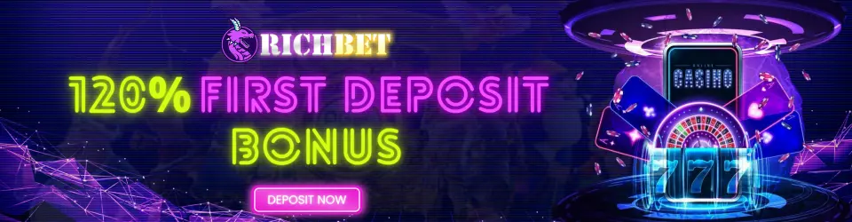 RICHBET CASINO First Deposit 120% Bonus