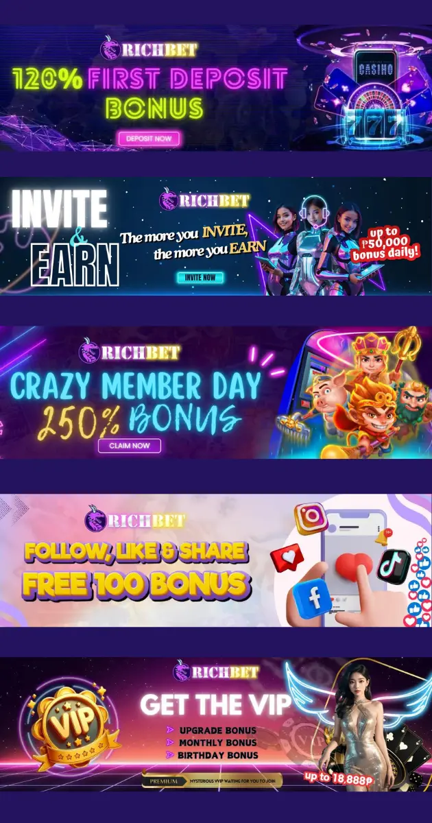 RICHBET Bonuses and Promotions