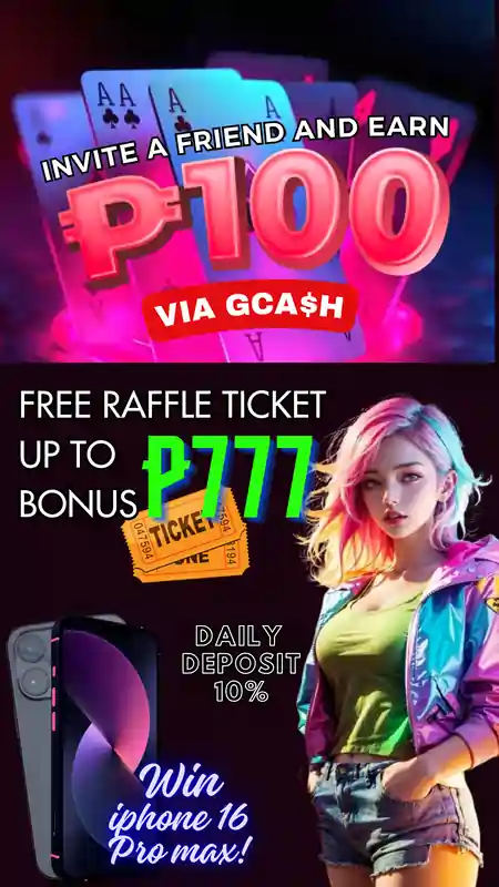 Invite Friend get P100 + Free raffle Ticket up to P777 and more