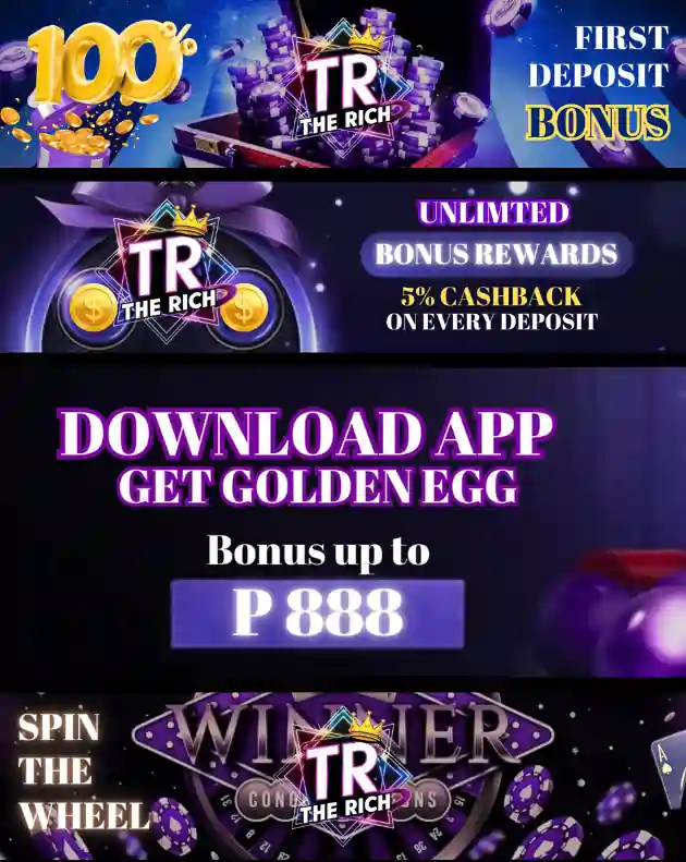 THE RICH 777 bonuses and promotions