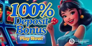 100% deposit bonus Play now