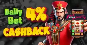 mega daily bet 4% cashback