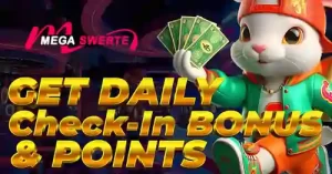 mega get daily check in bonus & points