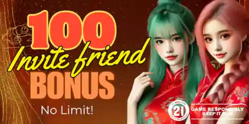 no limit 100 invite friend bonus