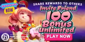 100 invite friend bonus unlimited register now