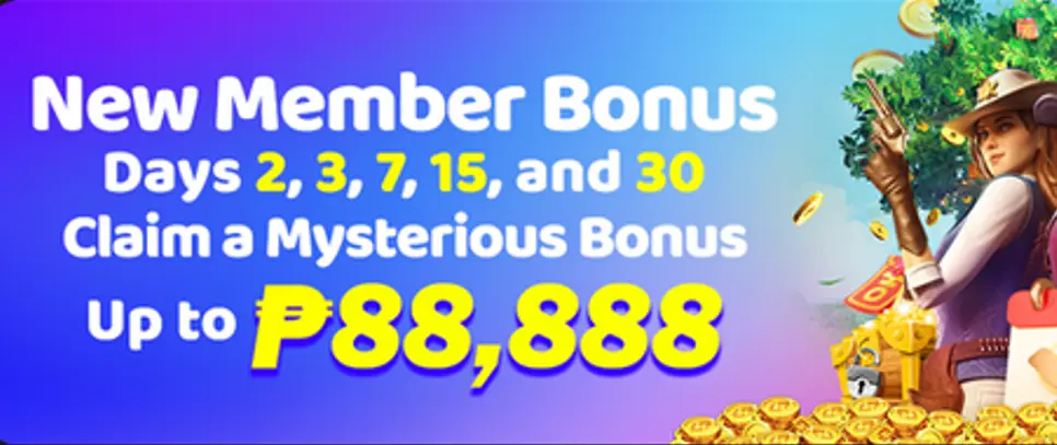 New member welcome reward up to 88,888