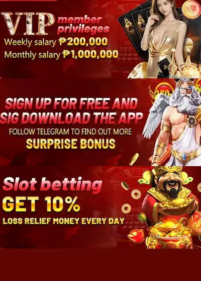VIP privileges, surprise rewards and slot loss relief get 10%