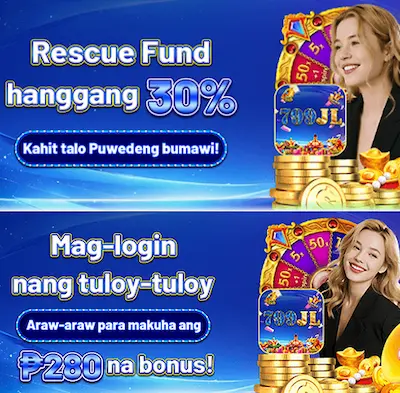 rescue fund 30%, sign up daily get ₱280