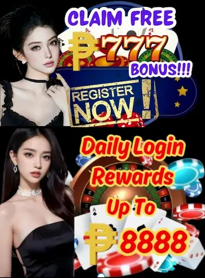WELCOME SIGN UP BONUS FREE ₱777 - DAILY REWARD UP TO ₱8888