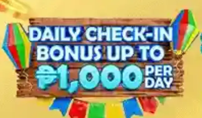 daily check-in up to ₱1,000 rewards per day
